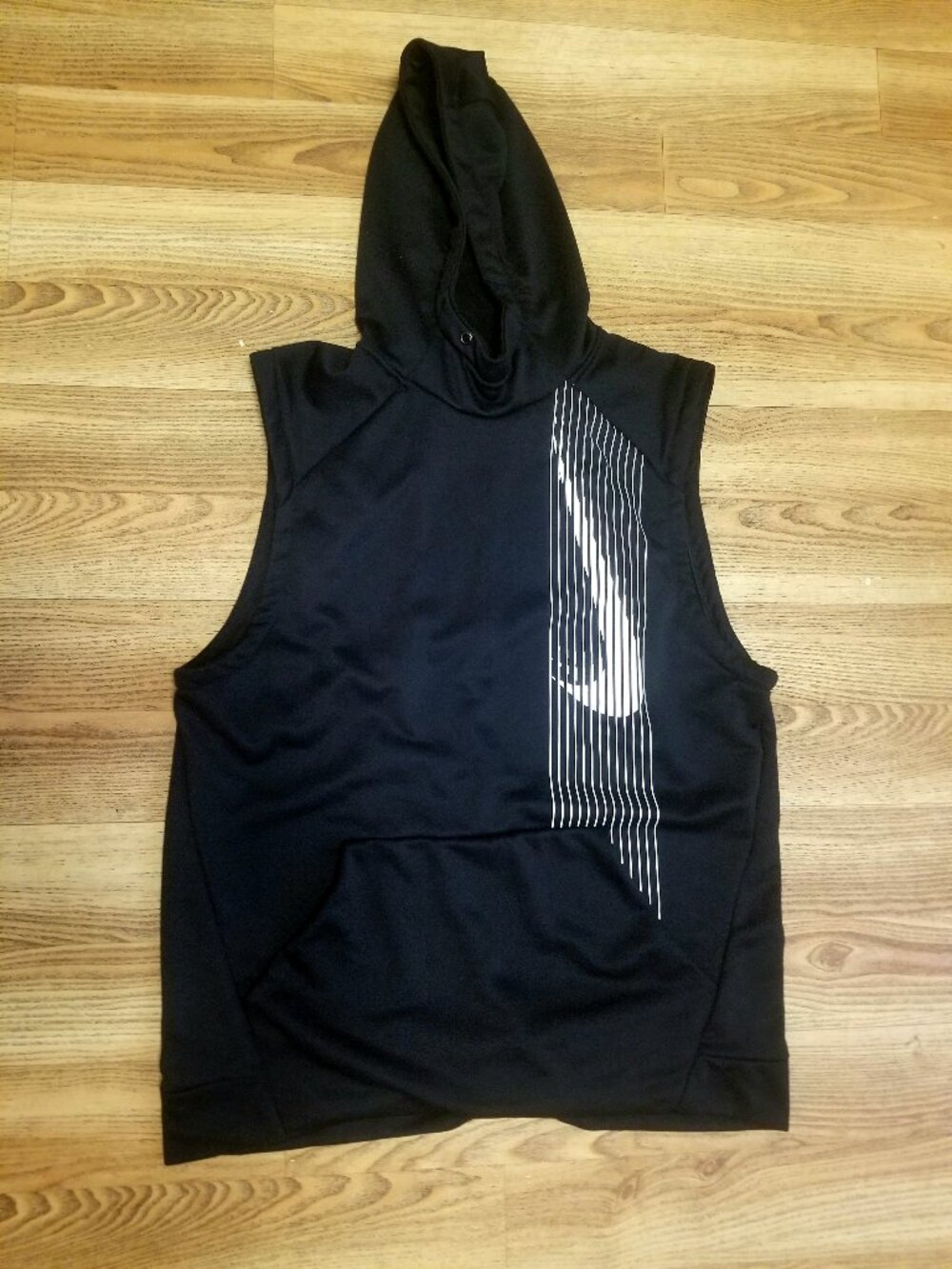 🔥🔥 TWO NIKE ADIDAS HOODIE SLEEVELESS MENS LARGE WORKOUT BASKETBALL 🔥🔥